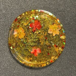 Gold circle coaster $15